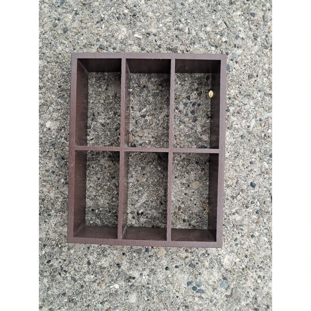 Miniature Wooden Display Shelf Hanging 6 Hole 6